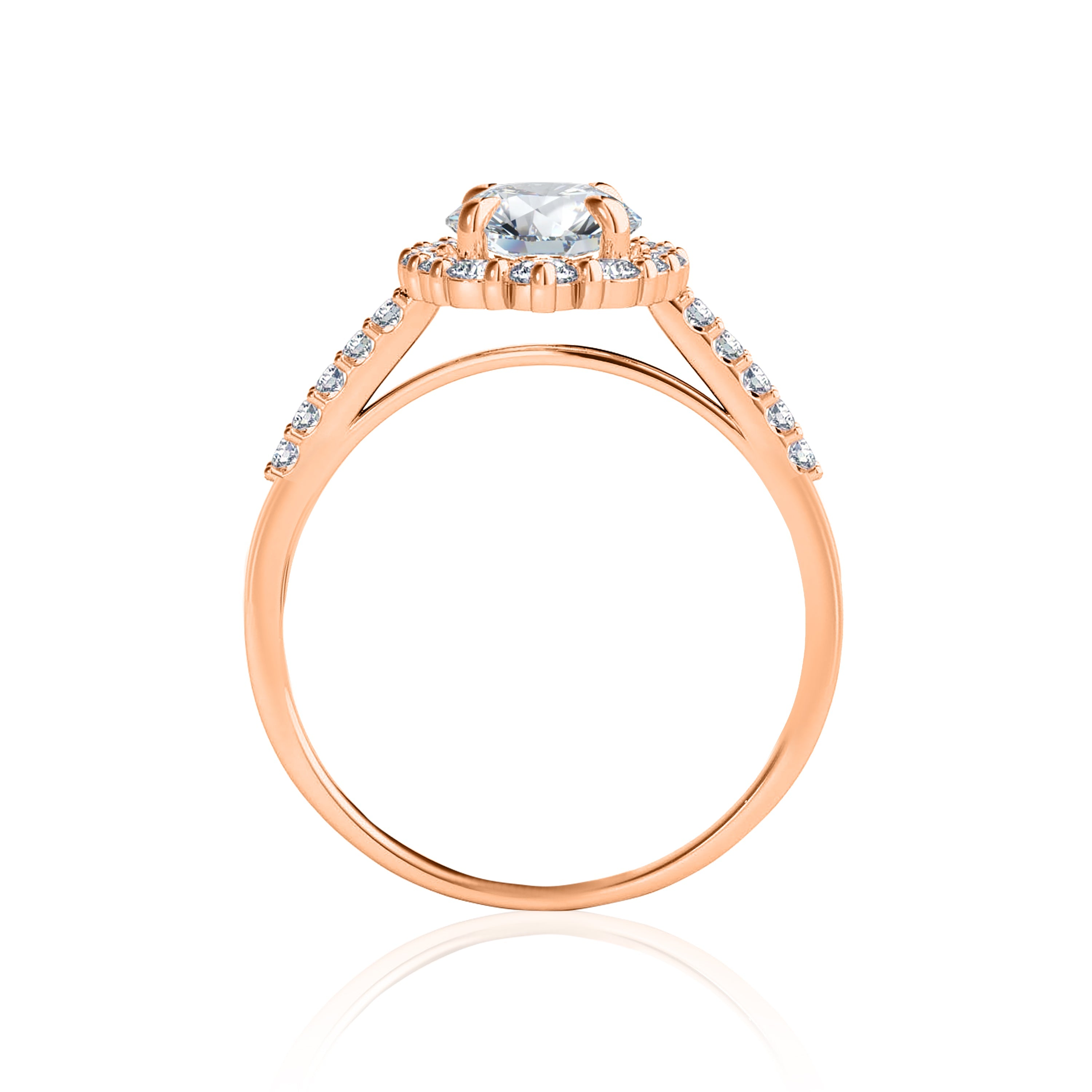 #Metal_14K Rose Gold#Shape_Round