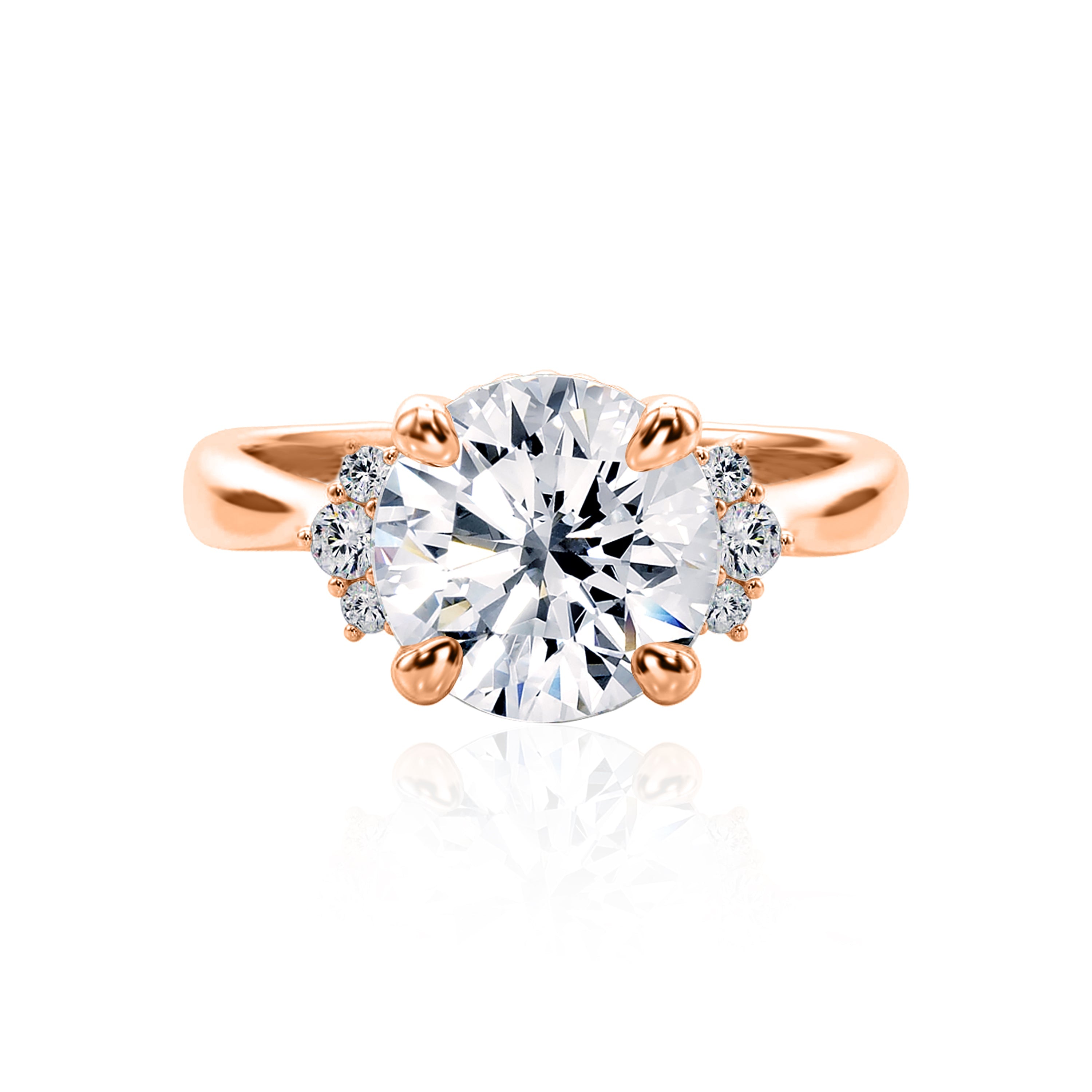 #Metal_14K Rose Gold#Shape_Round