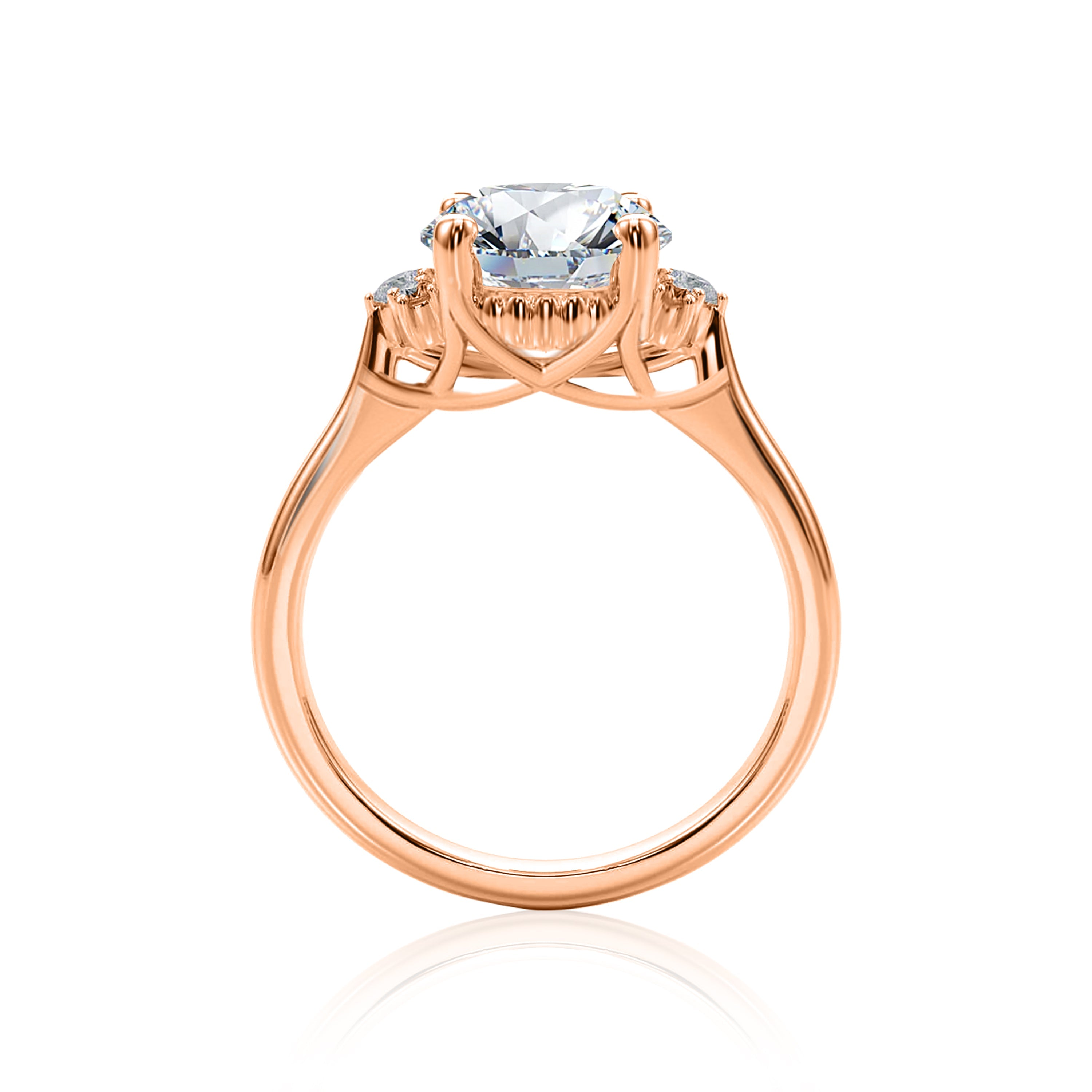 #Metal_14K Rose Gold#Shape_Round#Shape_Oval