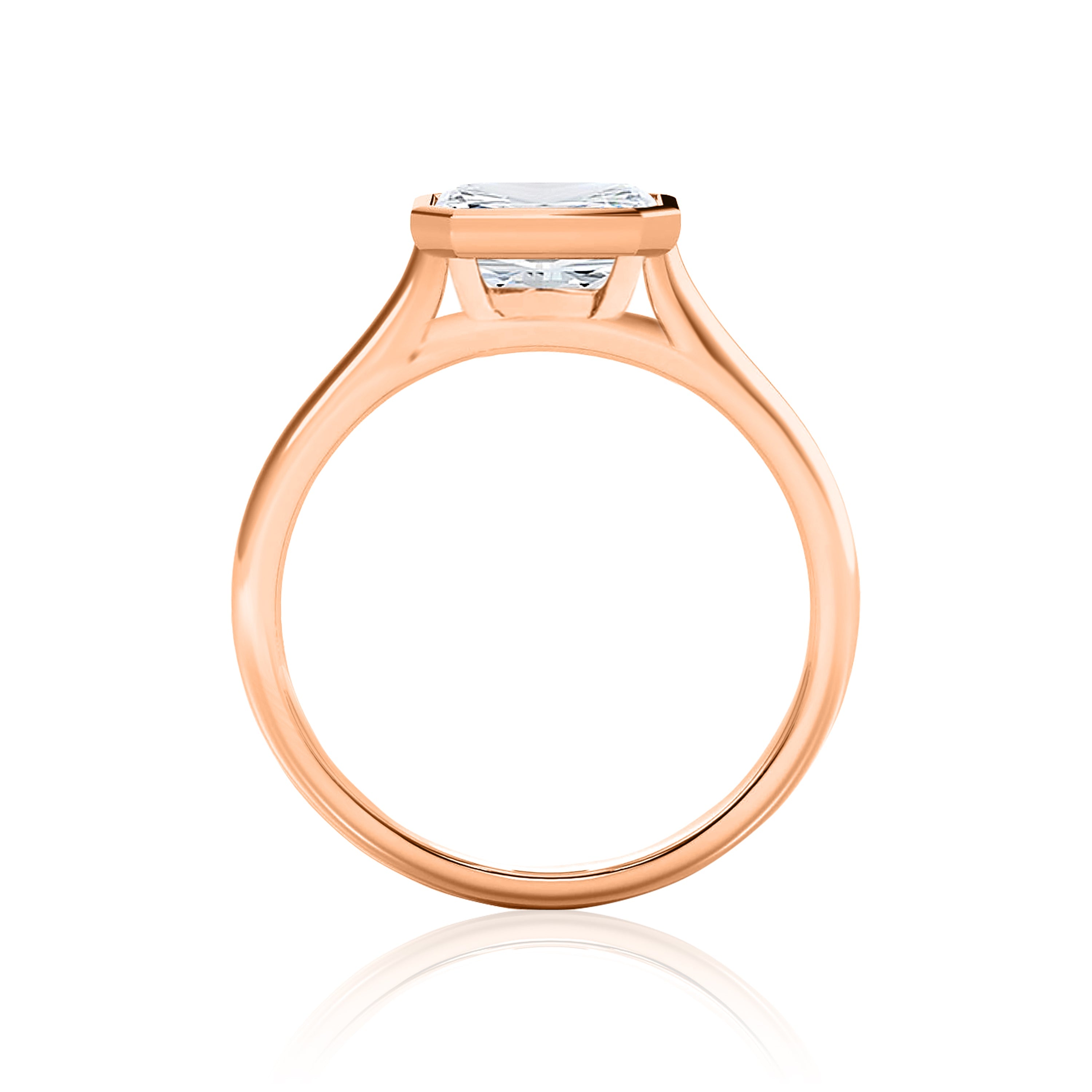 #Metal_14K Rose Gold#Shape_Emerald