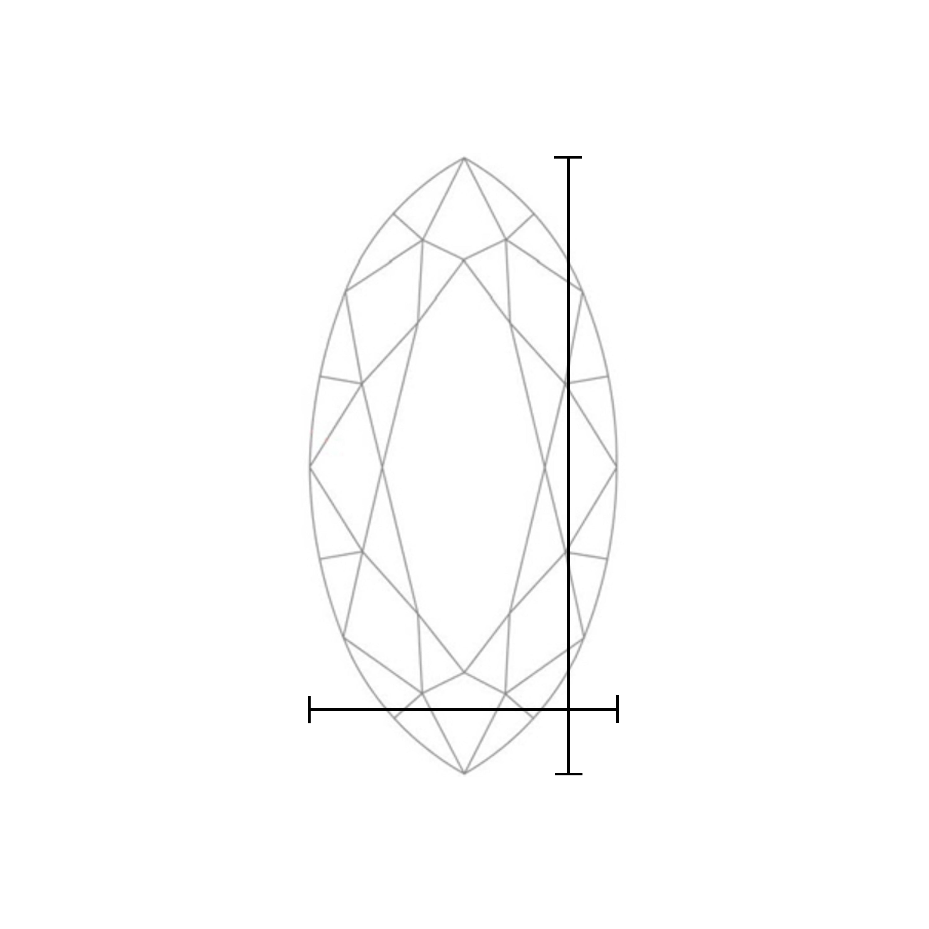 Marquise Lab Created Diamond